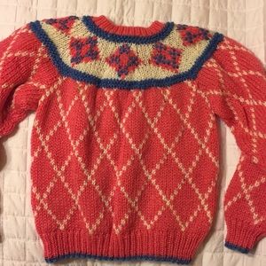 Women's hand knit vintage sweater
